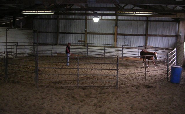 Indoor round pen